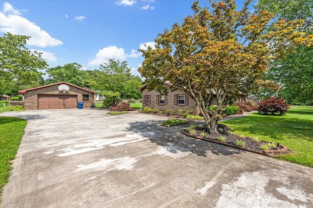 89 Belmar Cir, Manchester, TN 37355 - view of front facade with a front lawn and concrete driveway