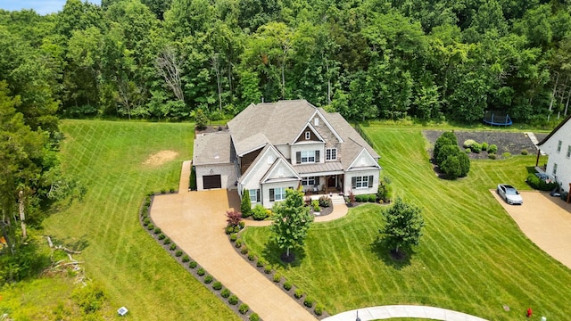 800 Singleton Ln, Brentwood, TN 37027 - aerial view of property and surrounding area with a forest