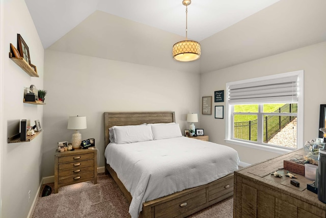 800 Singleton Ln, Brentwood, TN 37027 - bedroom with carpet and lofted ceiling