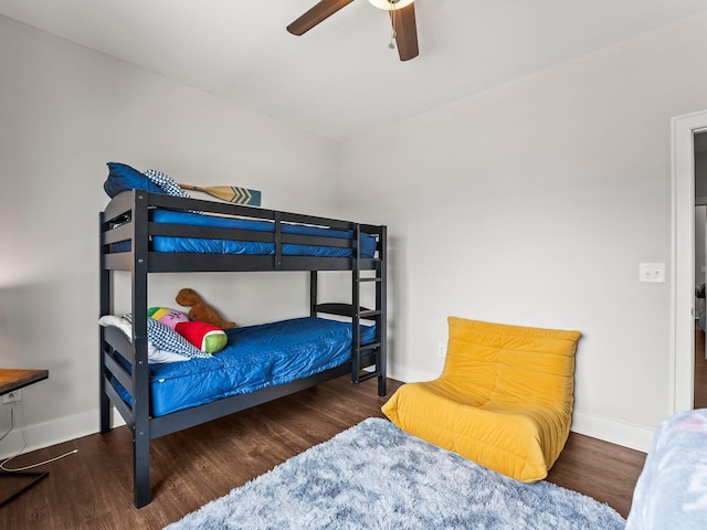71 Windjammer Ct, Winchester, TN 37398 - bedroom with wood finished floors and ceiling fan