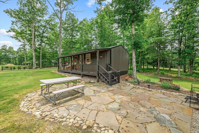 634 Cowboy Way, Jamestown, TN 38556 - view of patio / terrace with view of scattered trees