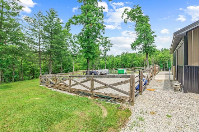 634 Cowboy Way, Jamestown, TN 38556 - view of green lawn with a forest view