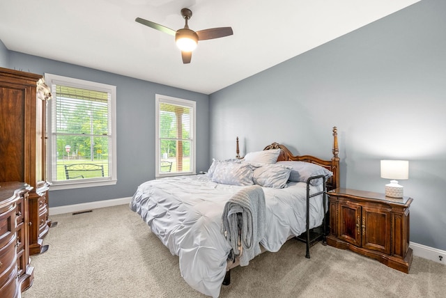 4921 Sango Rd, Clarksville, TN 37043 - bedroom with light colored carpet and a ceiling fan