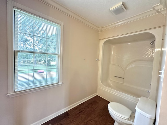 1759 Ardmore Hwy, Taft, TN 38488 - full bath featuring crown molding, wood finished floors, washtub / shower combination, and a textured ceiling