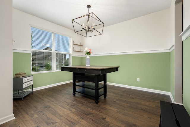 810 Corlew St, Murfreesboro, TN 37130 - dining area featuring a chandelier and wood finished floors