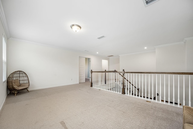810 Corlew St, Murfreesboro, TN 37130 - empty room featuring crown molding, carpet, and recessed lighting