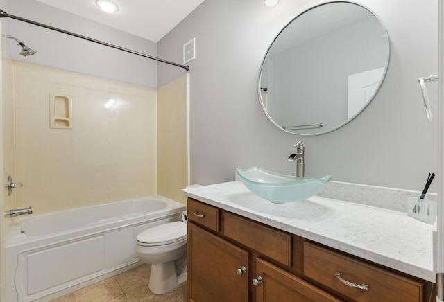 307 Seven Springs Way Unit 103, Brentwood, TN 37027 - full bathroom with vanity, shower / washtub combination, and tile patterned floors