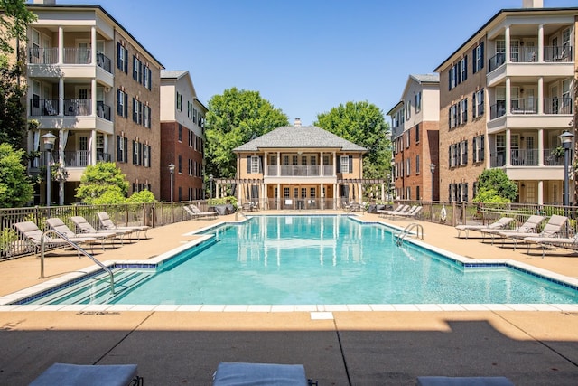 307 Seven Springs Way Unit 103, Brentwood, TN 37027 - community pool featuring a patio area