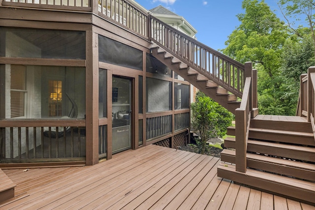 216 Bramerton Ct, Franklin, TN 37069 - deck with stairway