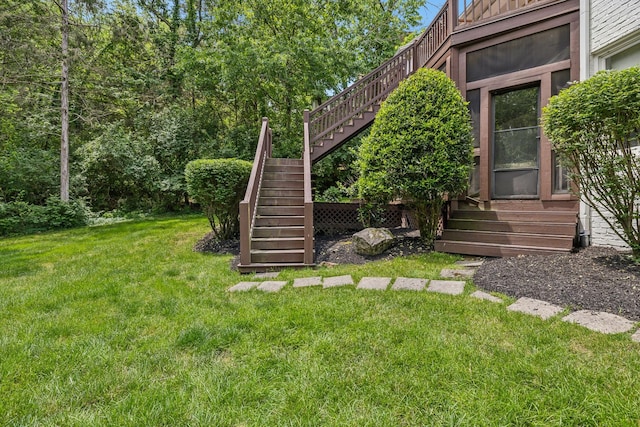 216 Bramerton Ct, Franklin, TN 37069 - view of grassy yard with stairway