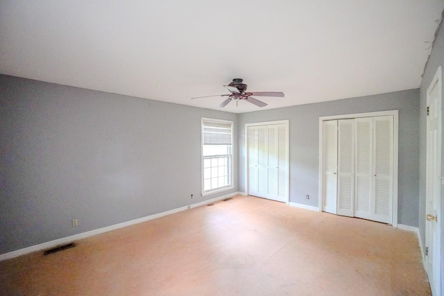 1094B Center Point Rd, Hendersonville, TN 37075 - unfurnished bedroom with multiple closets and ceiling fan