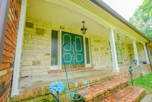 1094B Center Point Rd, Hendersonville, TN 37075 - entrance to property featuring covered porch and brick siding
