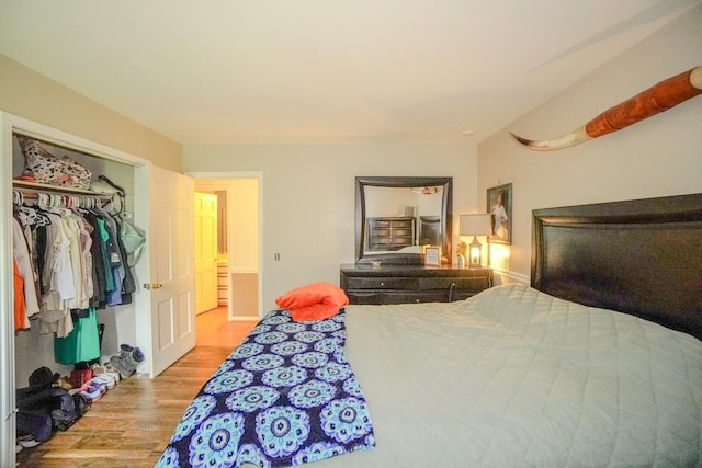 1094B Center Point Rd, Hendersonville, TN 37075 - bedroom with wood finished floors and a closet