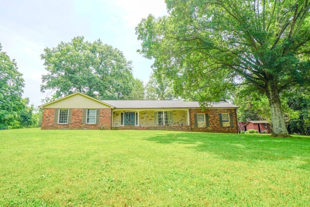 1094B Center Point Rd, Hendersonville, TN 37075 - ranch-style house featuring a front yard and brick siding