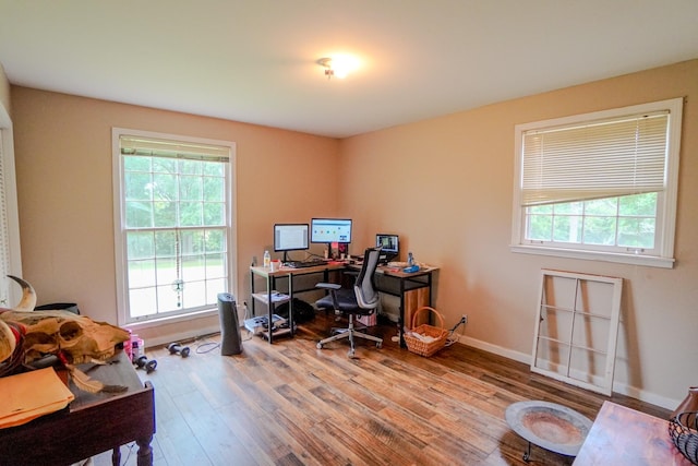 1094B Center Point Rd, Hendersonville, TN 37075 - office featuring healthy amount of natural light and wood finished floors