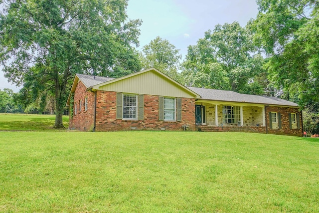 1094B Center Point Rd, Hendersonville, TN 37075 - single story home featuring brick siding, a front yard, and a porch