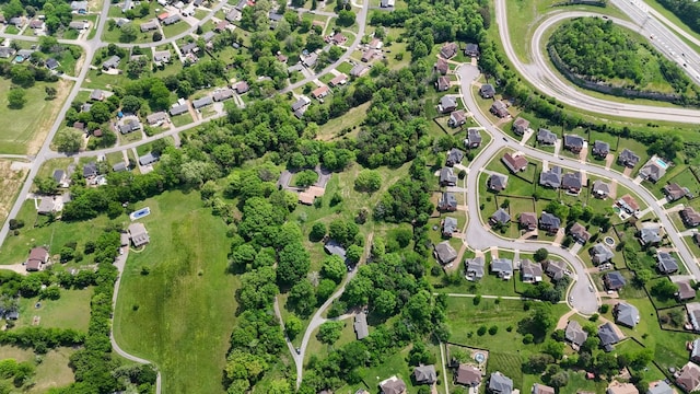 1094B Center Point Rd, Hendersonville, TN 37075 - aerial view of property and surrounding area with nearby suburban area