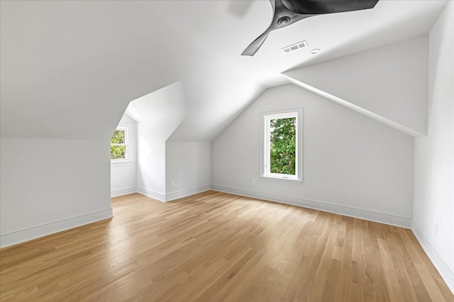 1516 Forest Ave, Nashville, TN 37206 - bonus room featuring wood finished floors, lofted ceiling, and ceiling fan