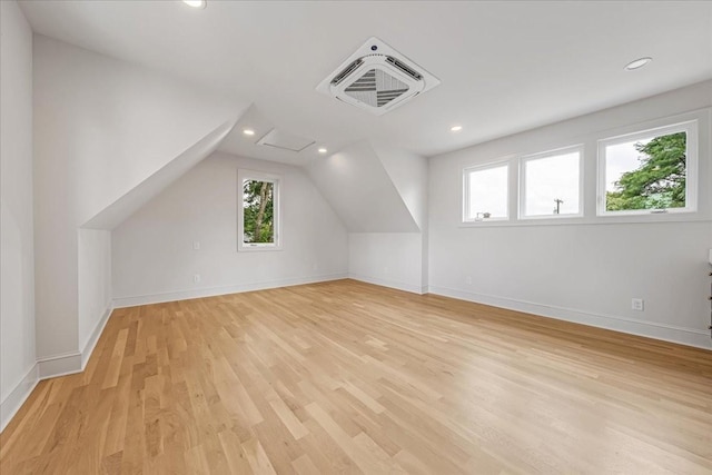 1516 Forest Ave, Nashville, TN 37206 - bonus room featuring recessed lighting, light wood-style floors, and vaulted ceiling