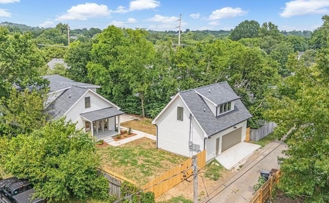 1516 Forest Ave, Nashville, TN 37206 - aerial view of property and surrounding area featuring a forest