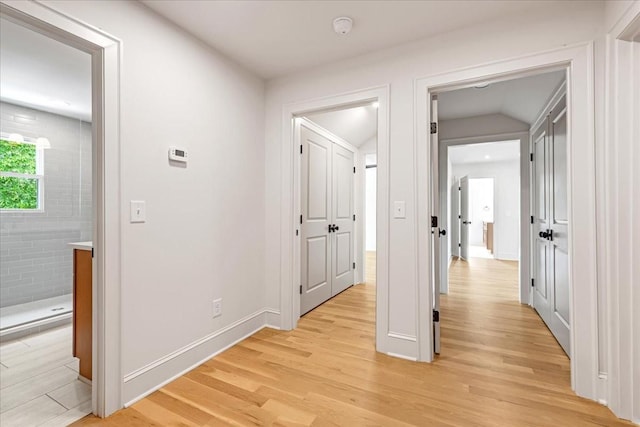 1516 Forest Ave, Nashville, TN 37206 - hall with light wood-style floors and baseboards