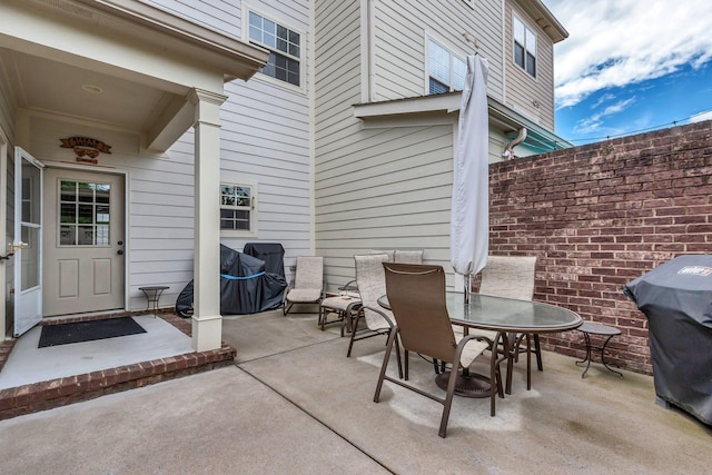 4313 Glasgow Rd, Spring Hill, TN 37174 - view of patio with outdoor dining area and grilling area