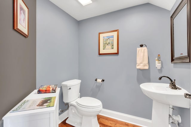 4313 Glasgow Rd, Spring Hill, TN 37174 - half bath with wood finished floors and vaulted ceiling