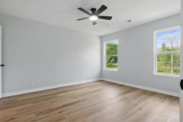 2717 Cayuga Dr, Murfreesboro, TN 37130 - spare room featuring light wood-style floors and a ceiling fan