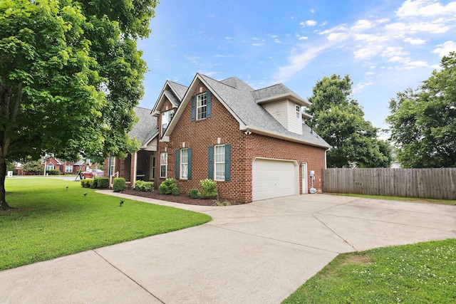2507 Patricia Cir, Murfreesboro, TN 37128 - view of front facade with brick siding, driveway, a garage, and roof with shingles