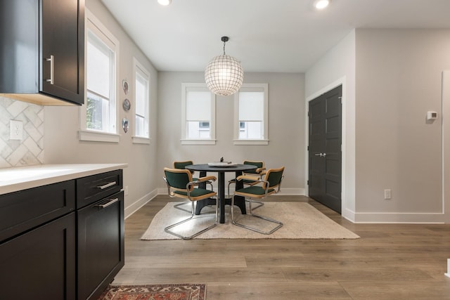 801 Cherokee Ave Apt 6, Nashville, TN 37207 - dining area featuring light wood-style flooring and recessed lighting