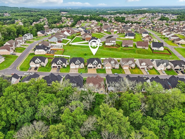 6807 Kew Gdn, Smyrna, TN 37167 - aerial overview of property's location with nearby suburban area