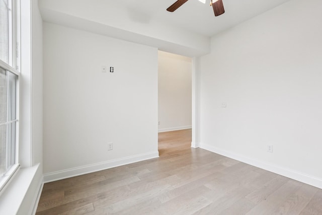 6807 Kew Gdn, Smyrna, TN 37167 - empty room featuring a ceiling fan and light wood finished floors