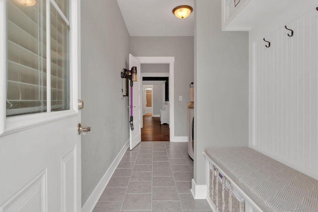1924 Fairhaven Ln, Murfreesboro, TN 37128 - mudroom with light tile patterned floors and washer / clothes dryer