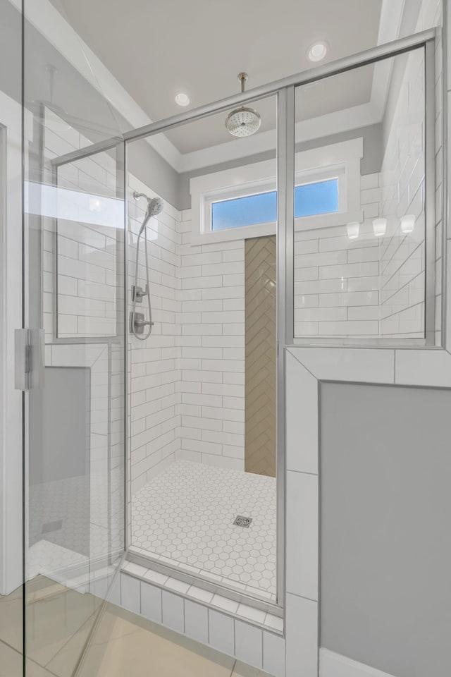 1924 Fairhaven Ln, Murfreesboro, TN 37128 - bathroom with a shower stall and recessed lighting