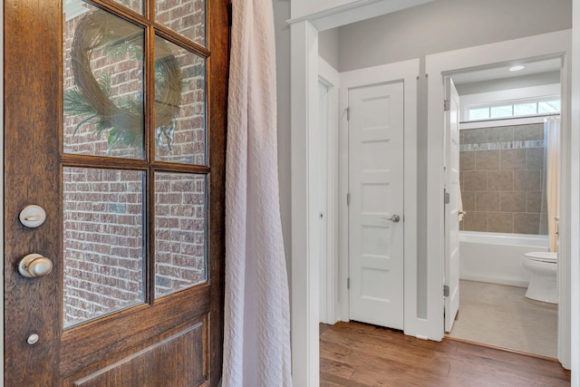 1924 Fairhaven Ln, Murfreesboro, TN 37128 - hallway with wood finished floors
