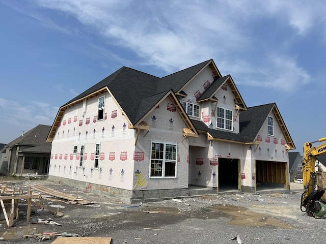 5856 Napa Valley Dr, Smyrna, TN 37167 - unfinished property featuring an attached garage and roof with shingles