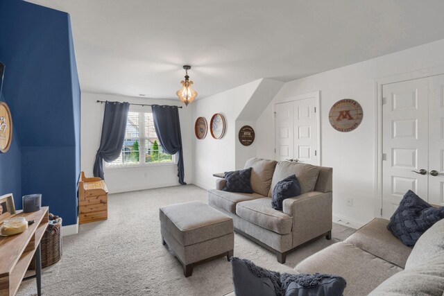 1248 Hensfield Dr, Murfreesboro, TN 37128 - carpeted living room featuring baseboards