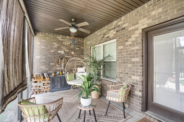 1248 Hensfield Dr, Murfreesboro, TN 37128 - view of patio with ceiling fan