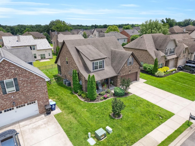 1248 Hensfield Dr, Murfreesboro, TN 37128 - aerial perspective of suburban area