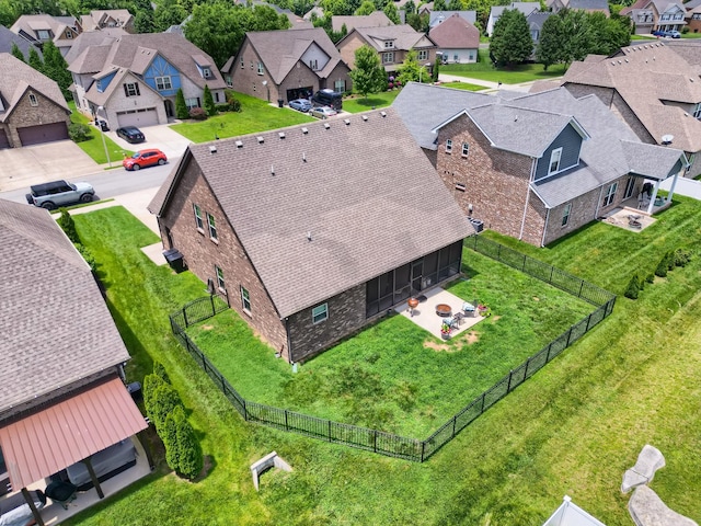 1248 Hensfield Dr, Murfreesboro, TN 37128 - aerial perspective of suburban area