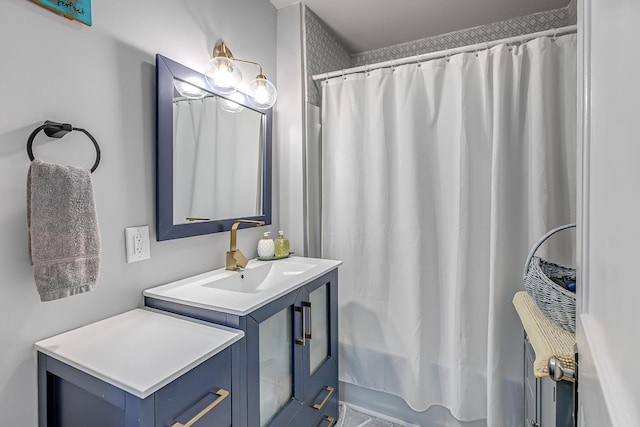106 S Locust St S, Mount Pleasant, TN 38474 - bathroom with vanity and shower / bath combo