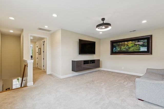 1322 Jewell Ave, Franklin, TN 37064 - unfurnished living room featuring carpet floors and recessed lighting