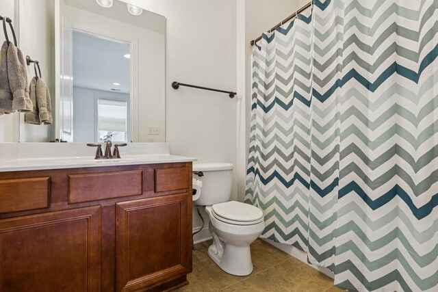1322 Jewell Ave, Franklin, TN 37064 - full bathroom featuring vanity, tile patterned flooring, and a shower with curtain