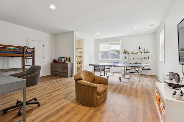 1322 Jewell Ave, Franklin, TN 37064 - bedroom featuring light wood-style flooring and recessed lighting