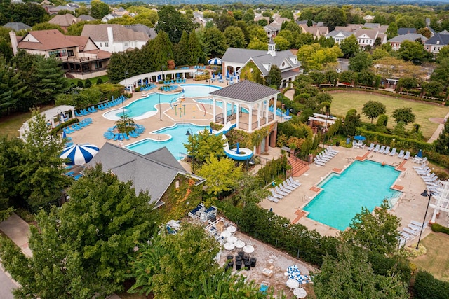 1322 Jewell Ave, Franklin, TN 37064 - aerial view of residential area with a pool area