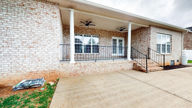 3325 Geneva Dr, Murfreesboro, TN 37128 - view of patio featuring ceiling fan