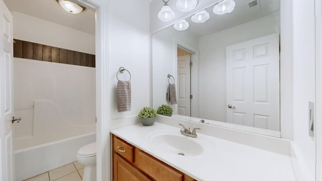 3325 Geneva Dr, Murfreesboro, TN 37128 - bathroom featuring vanity, tile patterned flooring, and tub / shower combination
