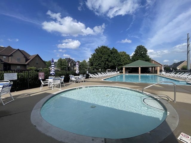 3325 Geneva Dr, Murfreesboro, TN 37128 - community pool featuring a patio area and a gazebo