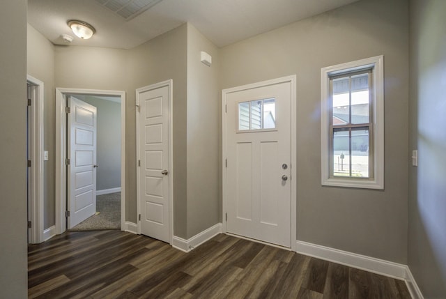 203 Eagles Talon Ct, Clarksville, TN 37040 - entrance foyer with dark wood-style floors and baseboards
