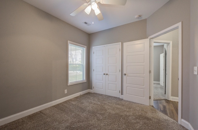 203 Eagles Talon Ct, Clarksville, TN 37040 - unfurnished bedroom featuring carpet floors, a closet, and a ceiling fan